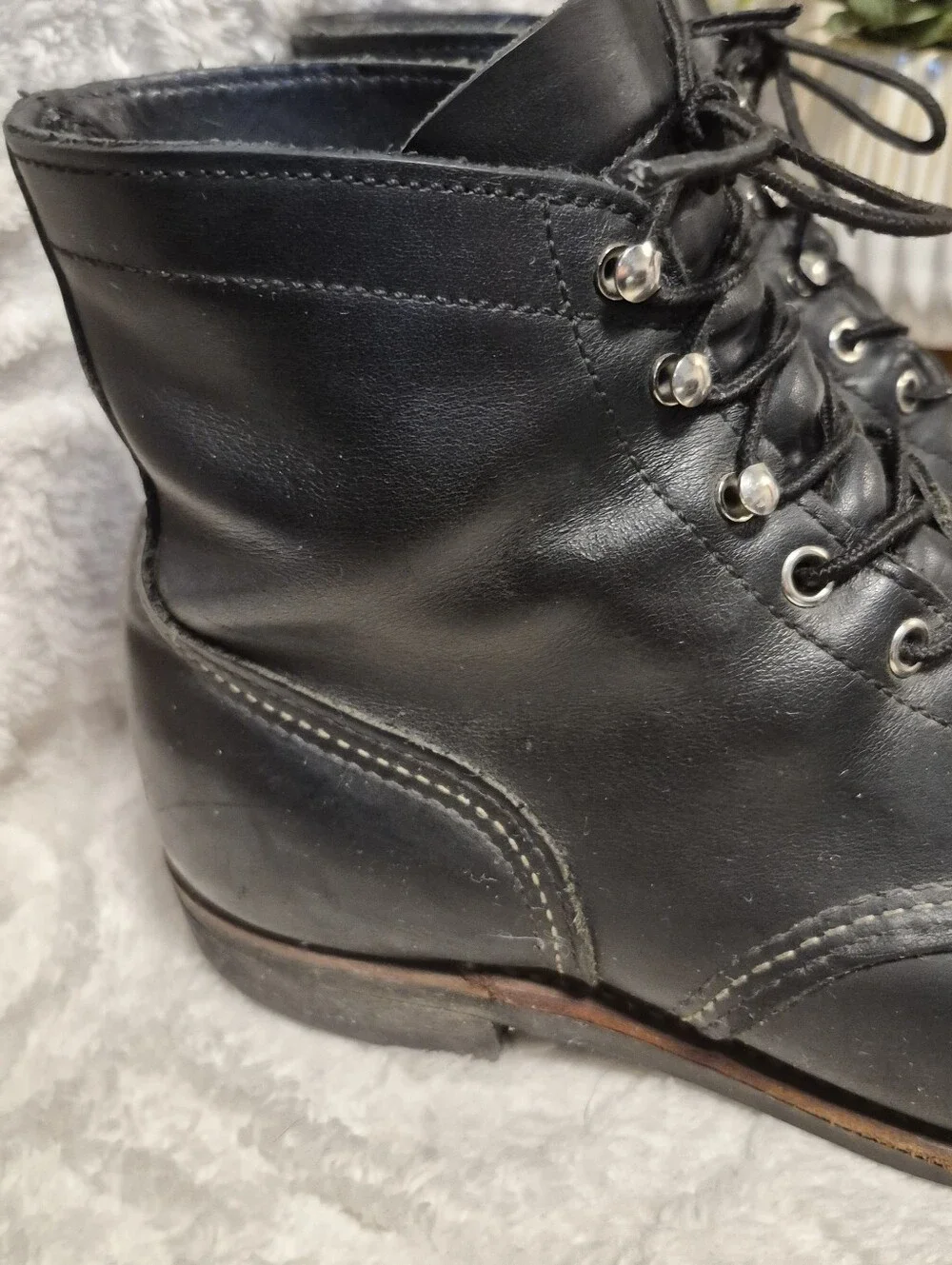 Red Wing Heritage Boots Iron Ranger 8084 Men's Sz 10.5 Black Leather